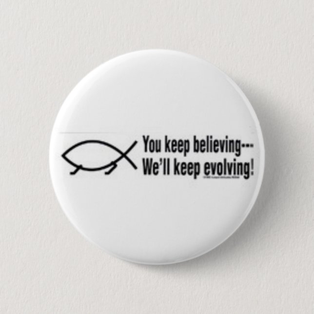 evolving 6 cm round badge (Front)