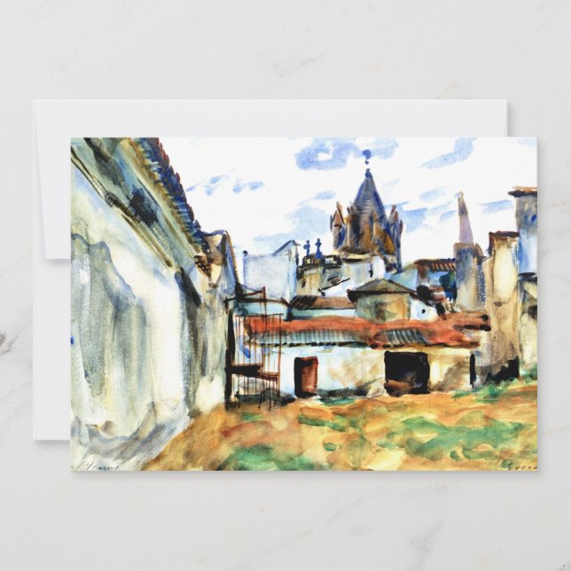 Evora, Portugal - Fine art painting Card (Front)