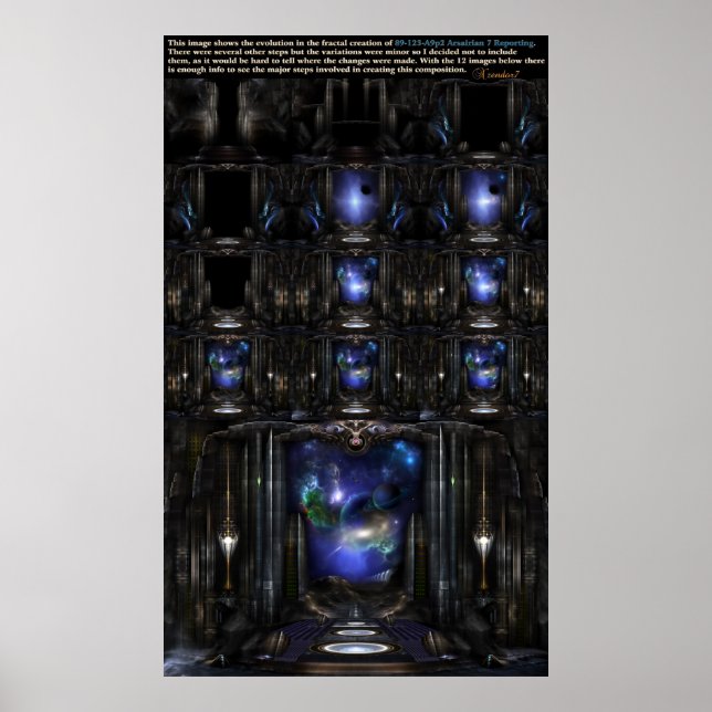 Evoulution Of 89-123-A9p2 A7R Archival Poster (Front)