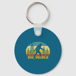 Ew People Bigfoot Sasquatch Camng Love Distresse  Key Ring