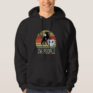 Ew People - Black Cat Face Mask Shirt Pumpkin Hall