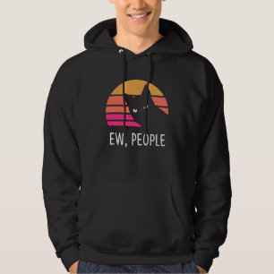 Ew People cute cat vintage kittens retro cats Hoodie