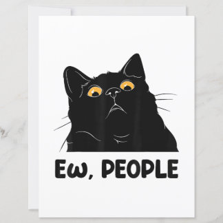 Ew People Funny Black Cat Lover for Women Men Fun 