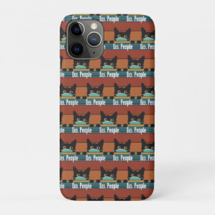 Ew People Funny Introvert Gift Cat Face Mask Case-Mate iPhone Case