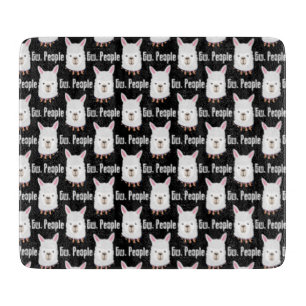 Ew People Funny Llama Alpaca Lover Sarcastic Cutting Board