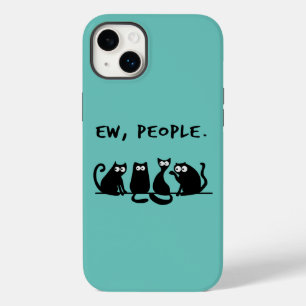 Ew People Funny Meowy Black Cats  Case-Mate iPhone 14 Plus Case