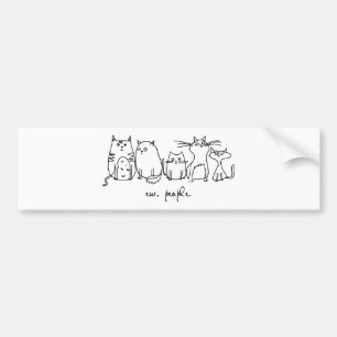 Ew, People Funny Meowy Cat Lovers Bumper Sticker