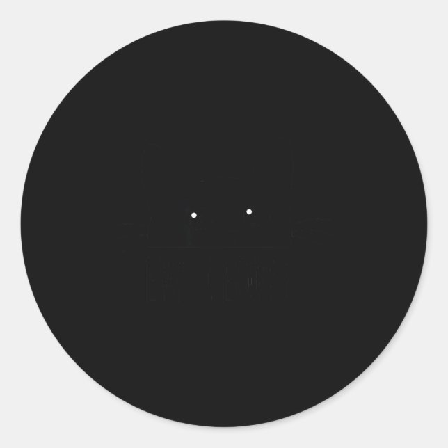 Ew People Introvert Cat Lover Funny Crazy Cat Lady Classic Round Sticker (Front)