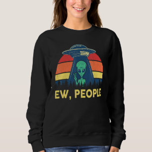Ew People Retro Alien Costume Kids Youth Adults  U Sweatshirt