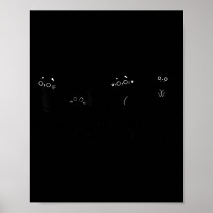 Ew People Retro Cat Funny Introvert Vintage Cat Lo Poster