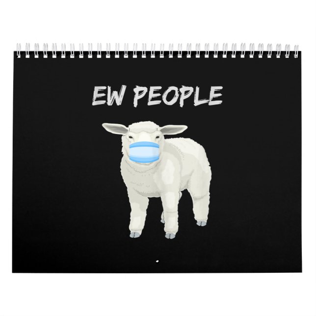 Ew people sheep or lamb in mask | Quarantine Gift Calendar (Cover)