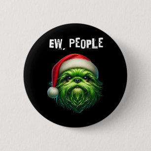 Ew People Shihtzu Dog  6 Cm Round Badge