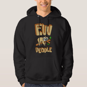 Ew People Sleeping Sloth Introverted Antisocial An Hoodie