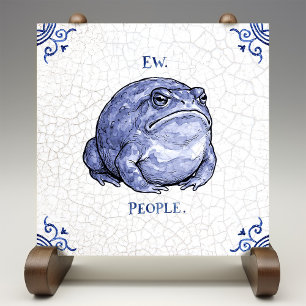 Ew People Toad Delft Blue Dutch Style  Tile