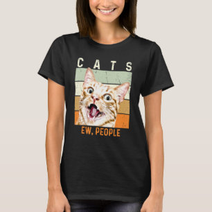 Ew People Vintage Cat T-Shirt