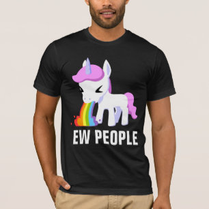 EW PEOPLE VOMIT UNICORN T-SHIRTS