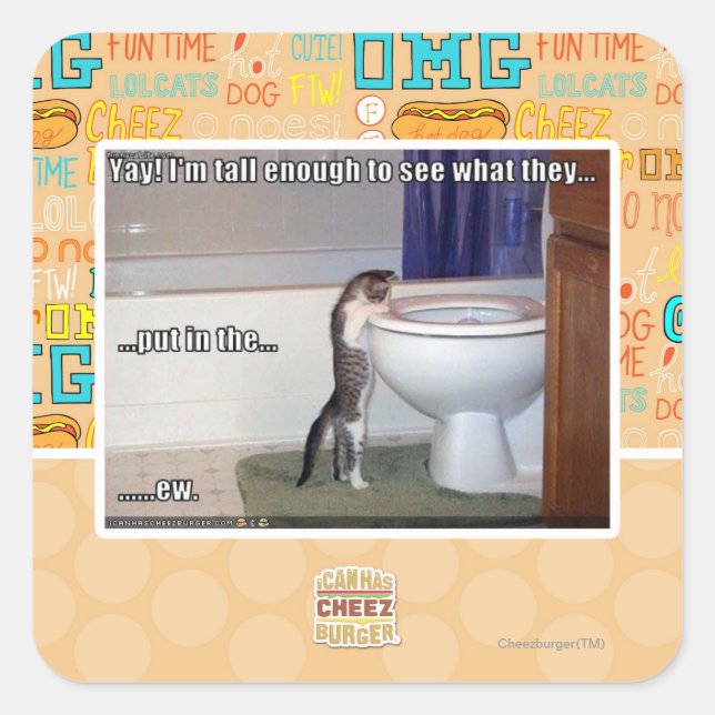 ew square sticker (Front)