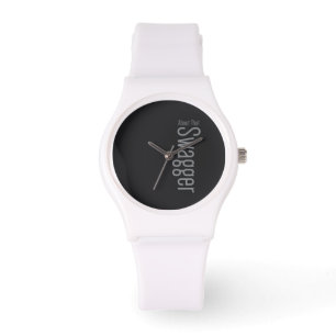 eWatch sporty white silicon band Watch