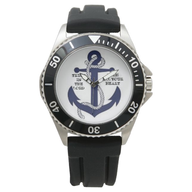 eWatch Trust in the Lord Anchor Men's  Watch (Front)