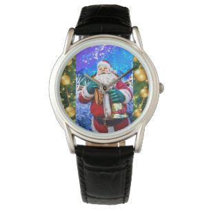 eWatch Watch Red Christmas Santa Claus in winter