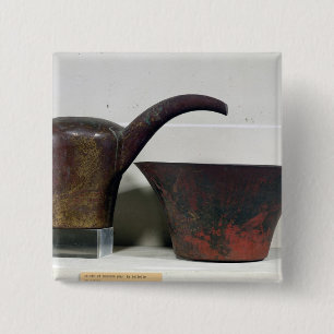 Ewer and basin (copper) 15 cm square badge
