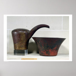 Ewer and basin (copper) poster
