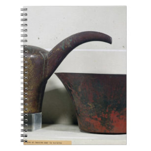 Ewer and basin (copper) spiral notebook