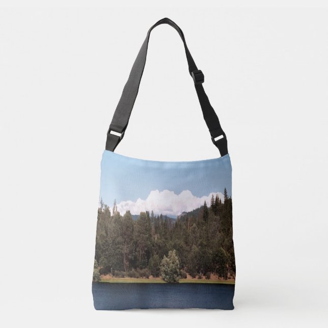 Ewing Reservoir in Spring....... Crossbody Bag (Front)