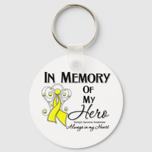 Ewing Sarcoma In Memory of My Hero Key Ring