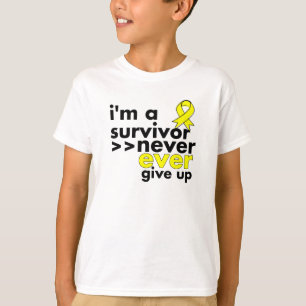 Ewing Sarcoma Survivor Never Give Up T-Shirt
