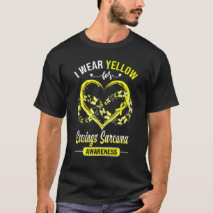 Ewings Sarcoma Awareness I Wear Yellow Butterfly H T-Shirt