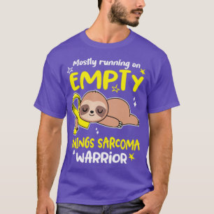 Ewings Sarcoma Awareness Mostly Running On Empty E T-Shirt