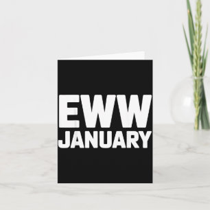 Eww January Funny New Year Winter Mood Meme Card