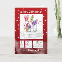 Ex-Husband Christmas Card - Polar Bears