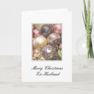 Ex-Husband Merry Christmas Holiday Card