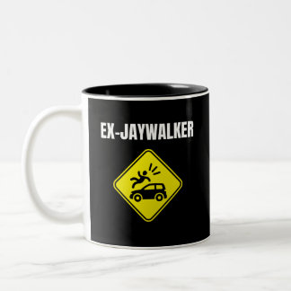Ex Jaywalker - Alcoholic Clean And Sober Two-Tone Coffee Mug