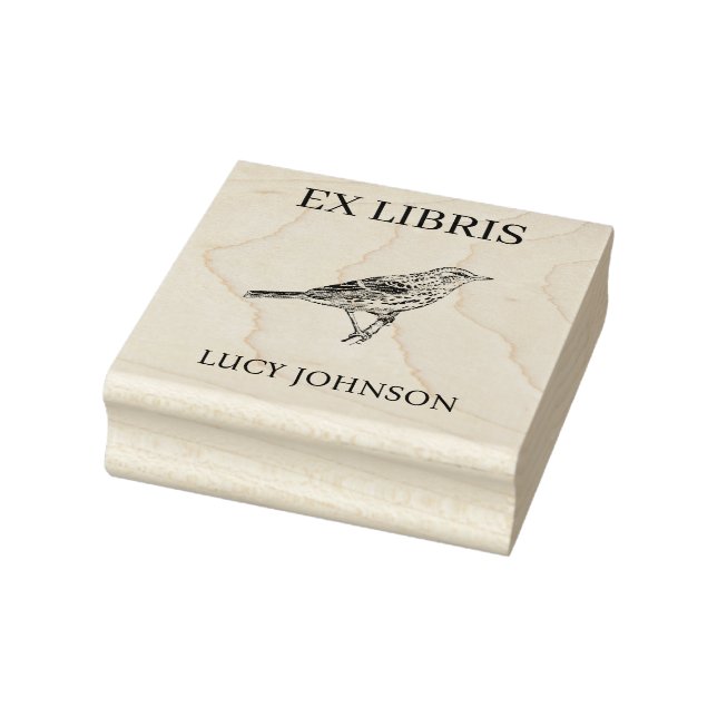 EX LIBRIS Bookplate | Personalized Library Book  Rubber Stamp (Stamp)