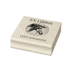 EX LIBRIS Bookplate Rubber Stamp Personalized