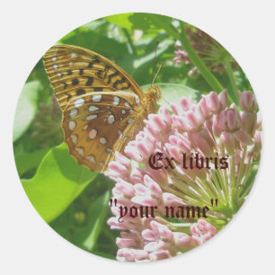 Ex Libris Fritillary Stickers to Customise