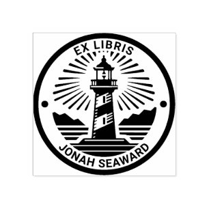Ex Libris - Lighthouse 02 Rubber Stamp