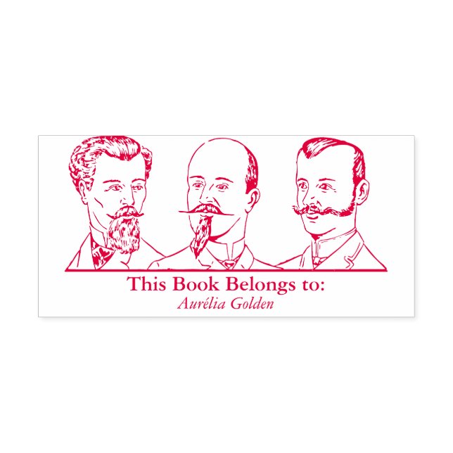 Ex Libris - Three Man v2 Self-inking Stamp (Design)