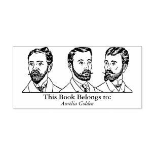 Ex Libris - Three Man v5 Rubber Stamp