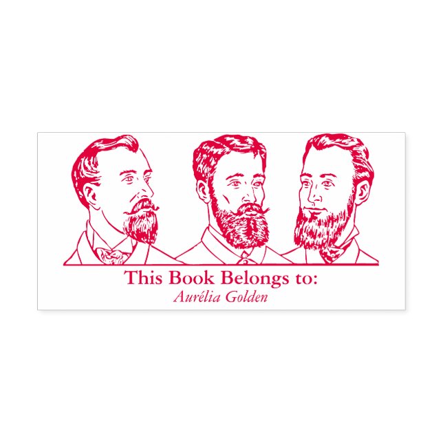 Ex Libris - Three Man v6 Self-inking Stamp (Design)