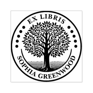 Ex Libris - Tree Rubber Stamp