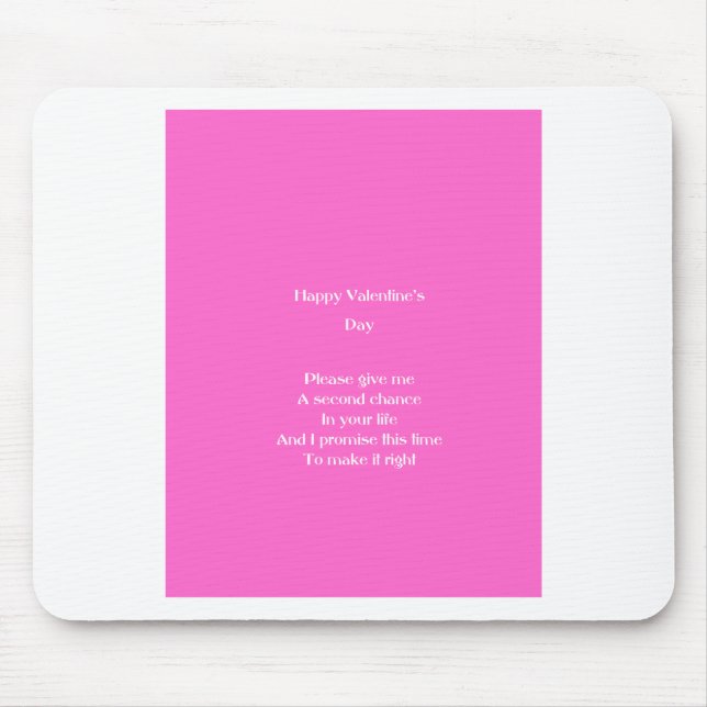 Ex-lover valentine's day mouse pad (Front)