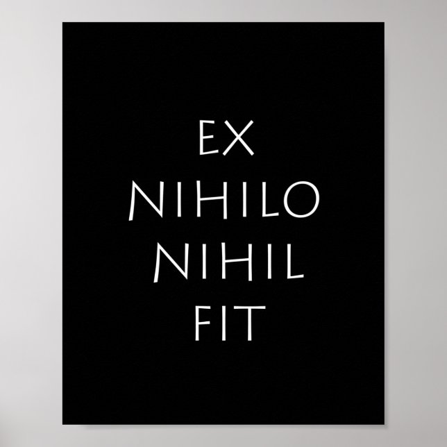 Ex Nihilo Nihil Fit Poster (Front)
