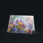 Ex or Former Wife Happy Birthday Pretty Flowers  Card<br><div class="desc">Happy birthday to a wonderful former wife. A pretty card of flowers and text that can be creative or customised.</div>