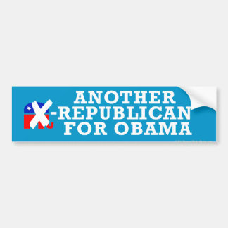 Ex-Republicans for Obama Bumper Sticker