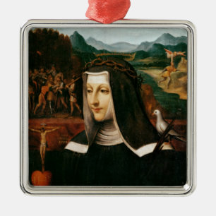 Ex Voto dedicated to St. Catherine of Siena Metal Tree Decoration