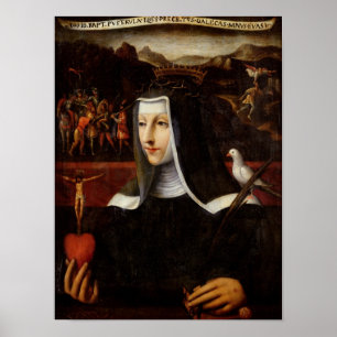 Ex Voto dedicated to St. Catherine of Siena Poster